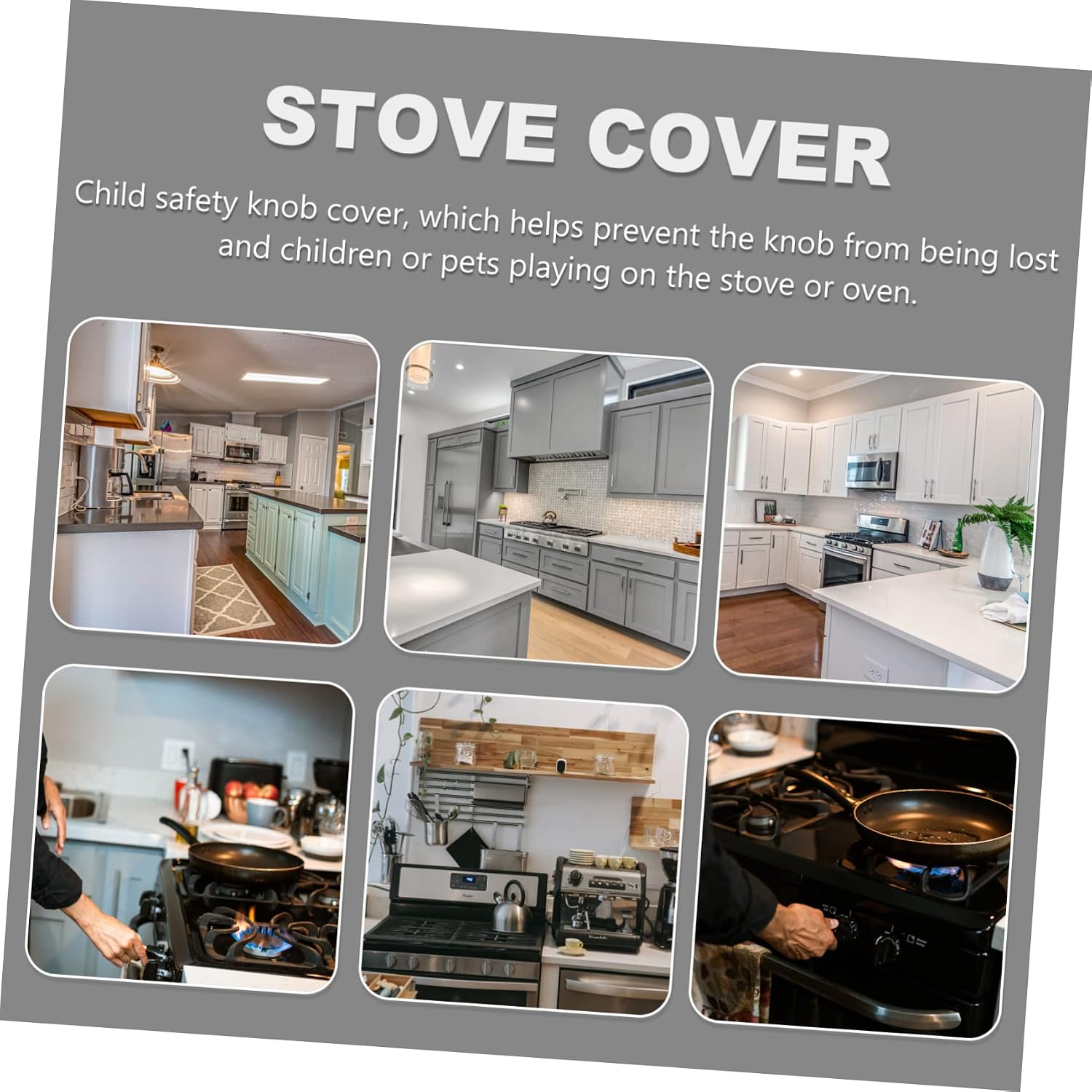 Abaodam 4pcs Gas Stove Cover Stove Guard Oven Lock Boy Girl Safety Edge Protector