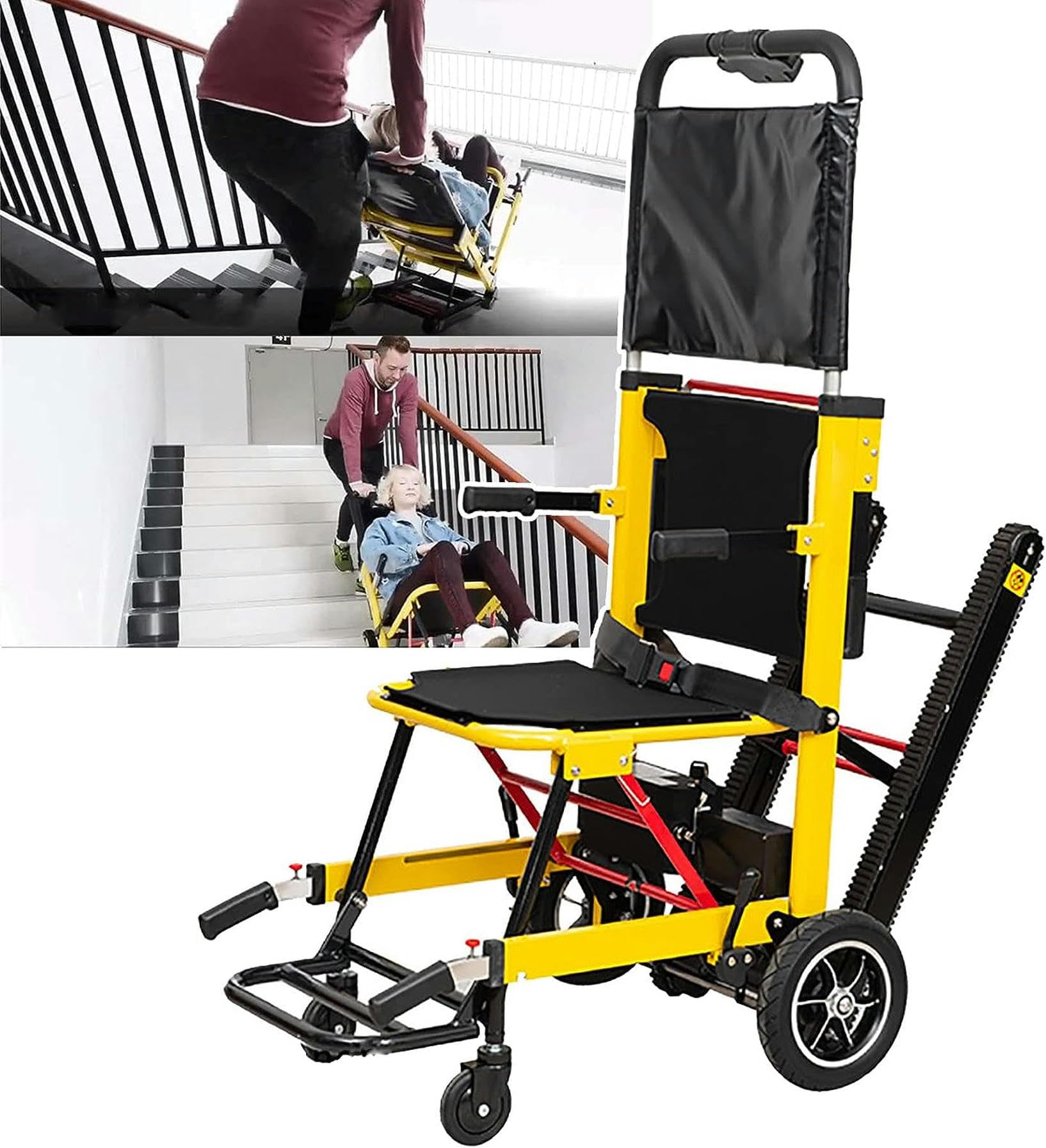 Petit Escalier éLectrique Monte-Escalier, Pliable LéGer (26 Kg), Capacité De Charge 353 LB, s'adapte Aux Escaliers éTroits