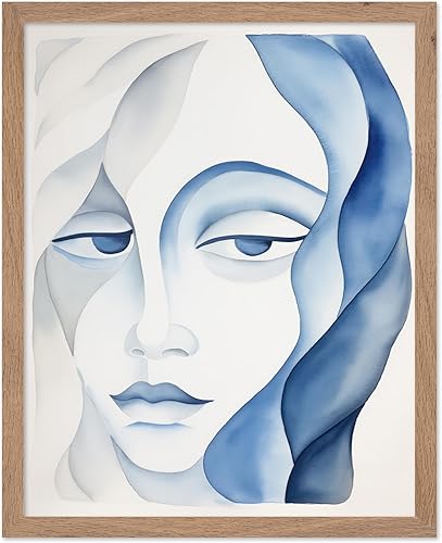 Miniatura 47 de Monem Art Póster de Cara Geométrica - Impresión de Dibujo de Líneas Retro - Arte Moderno - Arte Abstracto - Arte de Rostros - Arte Boho Elegante -