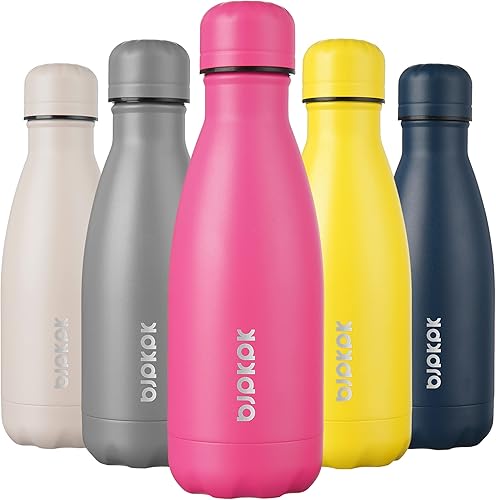 Miniatura 13 de BJPKPK Botellas de agua aisladas de 17 onzas, botellas de agua deportivas de acero inoxidable que mantienen el frío y el calor para viajes, aptas