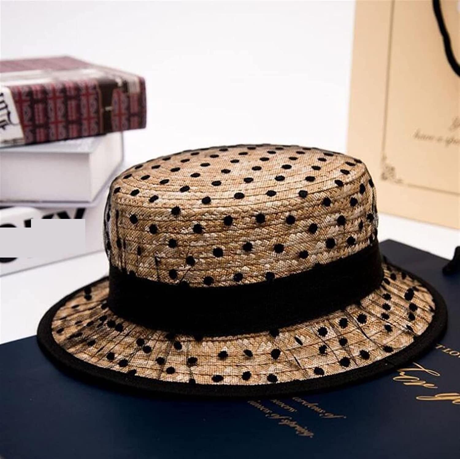 Accessorio Capelli Cappello Da Sole In Pizzo Bowknot Di Paglia Donna A Tesa Larga Spiaggia Estivo Casual Interno Ed Esterno