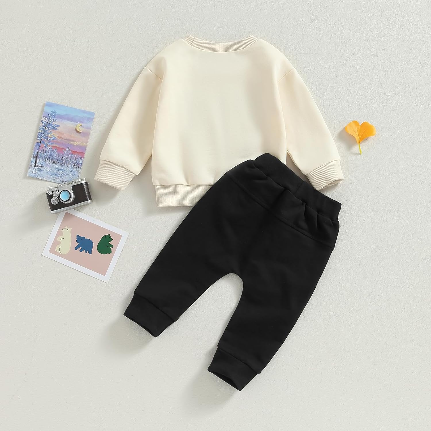 Toddler Baby Boy Fall Clothes Long Sleeve Dinosaur/Bear Print Sweatshirt Pants Set Cute Infant 0-3T Winter Outfits - Image 7