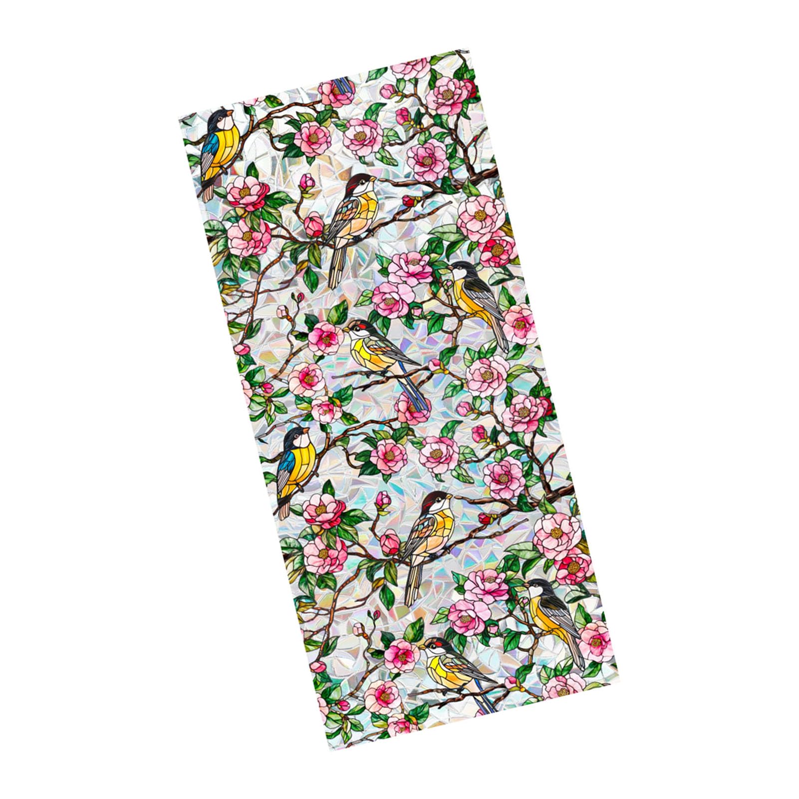 Mllepjdh Xcbl066 Avian Theme Sunroof Sticker Easy Setup 100X43cm Privacy Window Cling