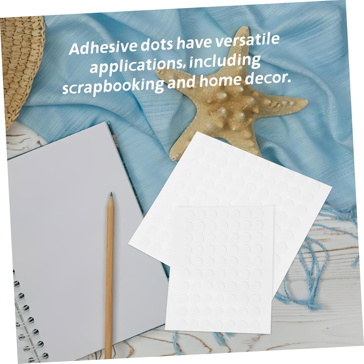 GARVALON 10sheets High Viscosity Acrylic Double-Sided Wall Adhesive Dots Double Sided Tape for Walls Removable