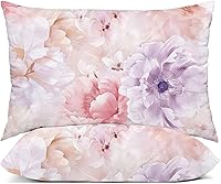 Vista 19 de YIYEA Juego de 2 fundas de almohada estándar de microfibra ultra suave de doble cepillado, fundas de almohada estándar, fundas de almohada florales