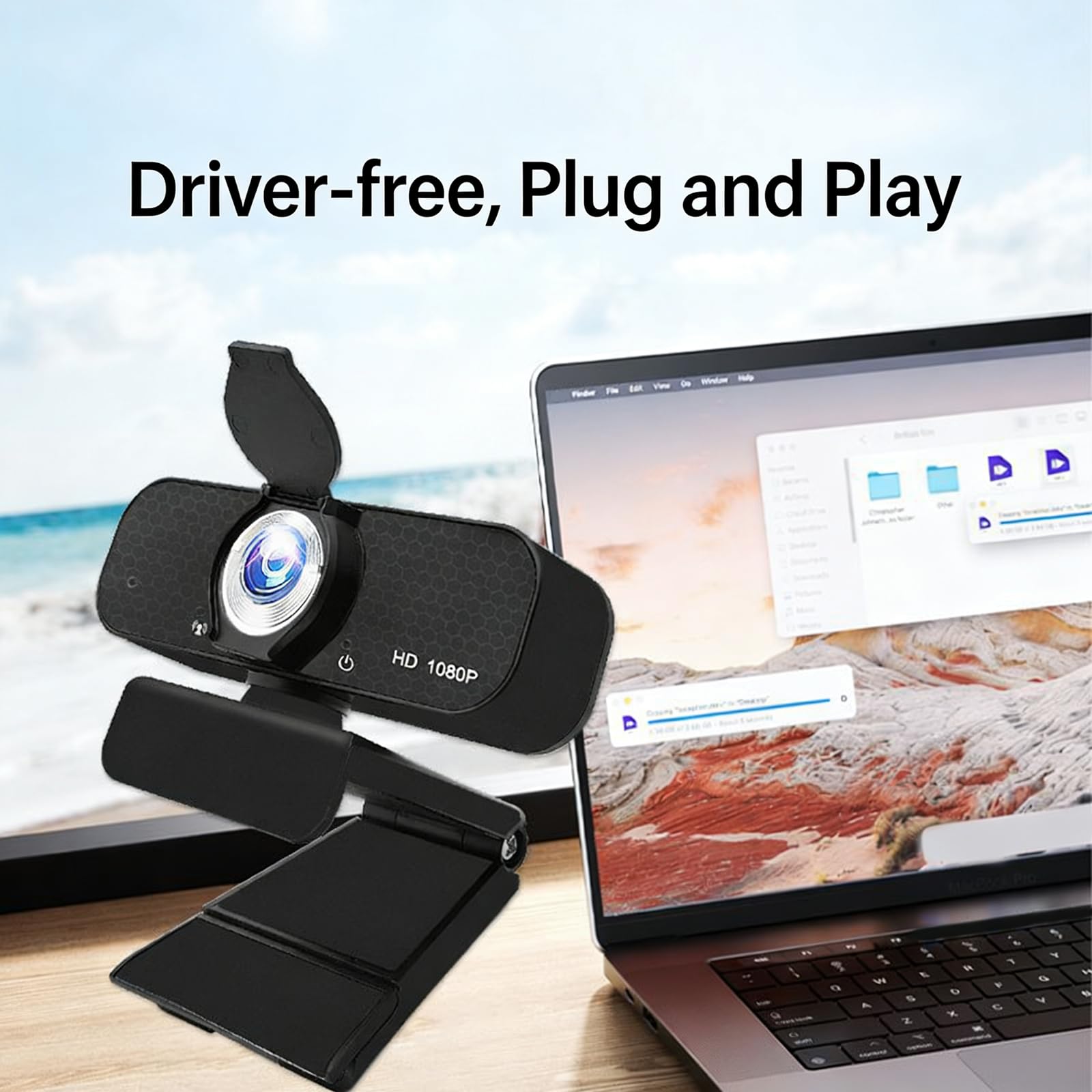 Webcam USB intégrée avec microphones antibruit et trépied réglable pour une résolution vidéo haute définition 1080p 2K 4K dans les conférences et trépieds de streaming Webcam