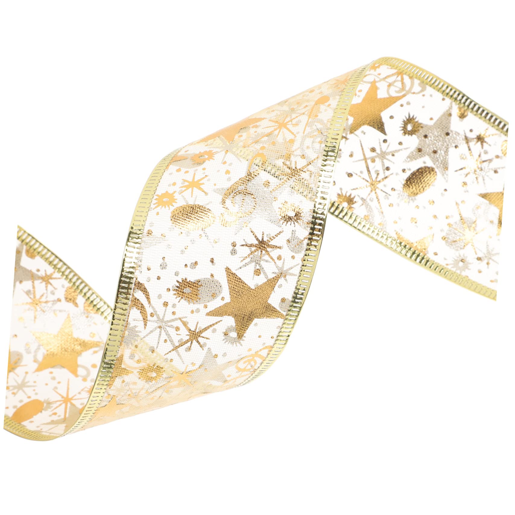 STOBOK 3rollen Weihnachtliches Dekorationsband Glänzendes Weihnachtsbaum-garland-ribbon Mit Festlichem Muster Für Und Partys Für Weihnachtsdekoration Und Bastelprojekte