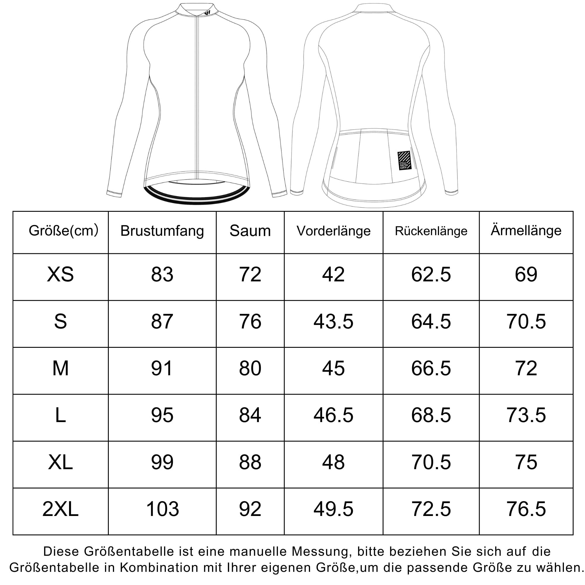 Wulibike Camiseta de ciclismo para mujer, manga larga, transpirable, para mujer, con 3 bolsillos traseros