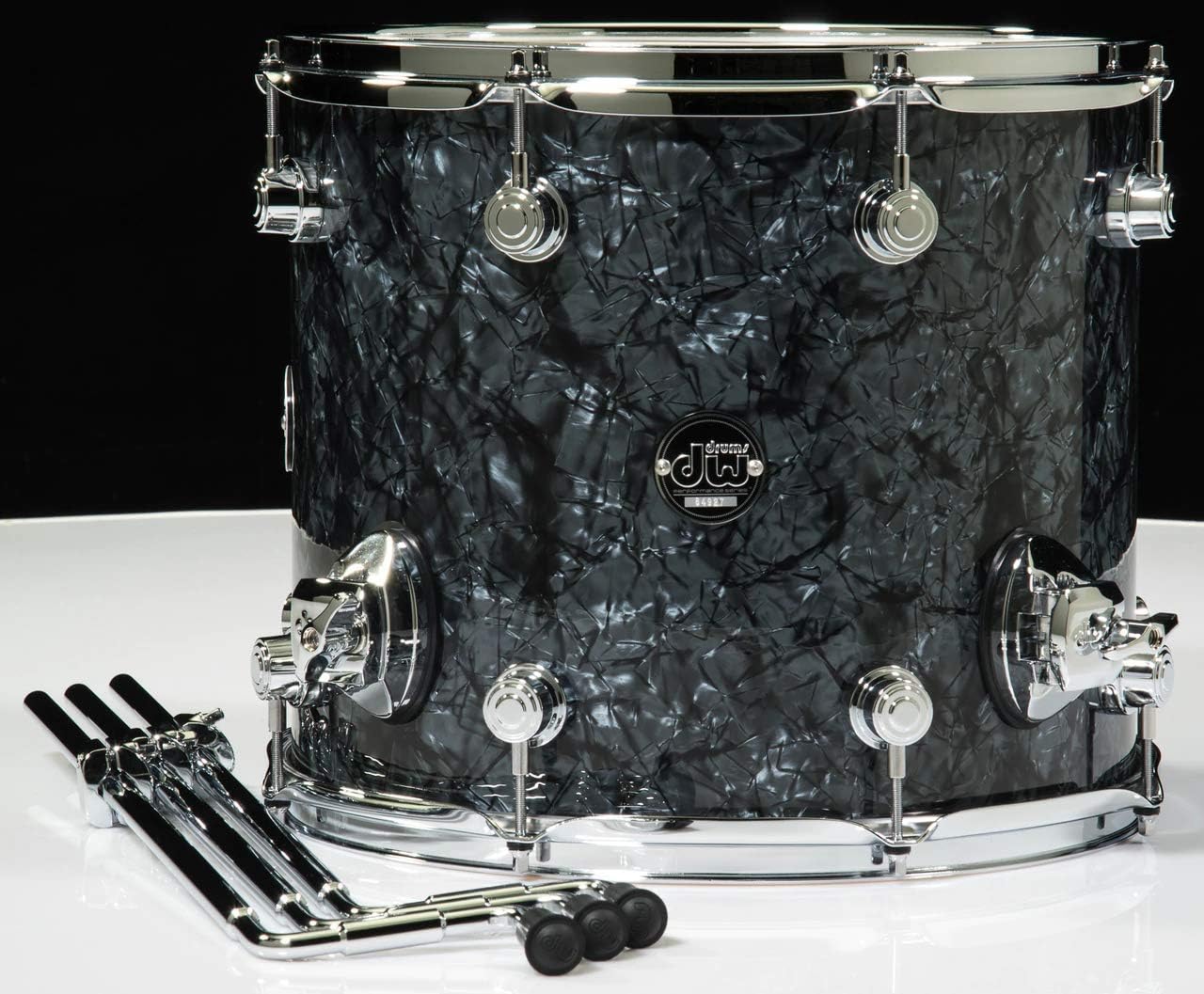 DW Performance Series Floor Tom - 12 Inches X 14 Inches Black Diamond FinishPly