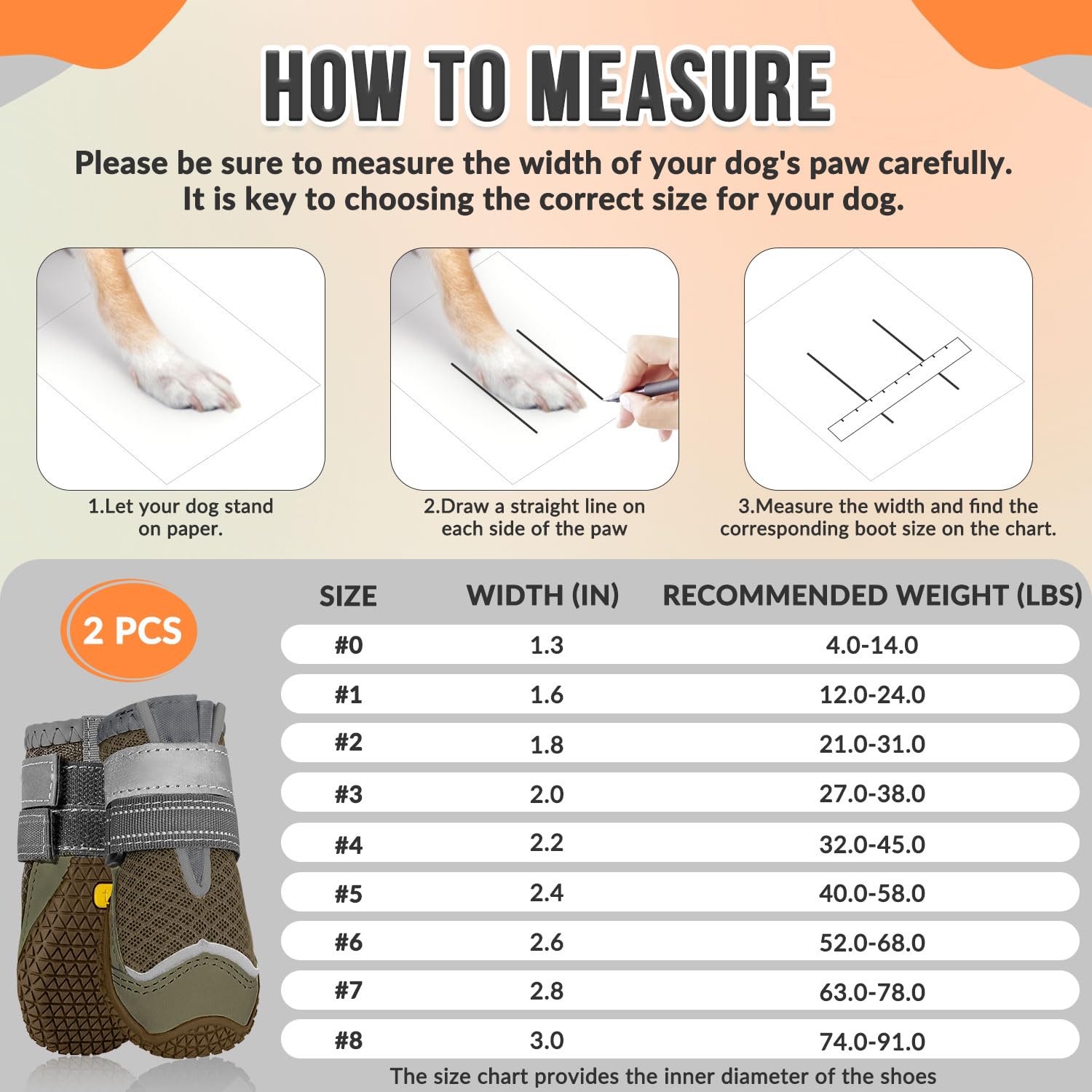 SlowTon Dog Boots for Injured Paws, Waterproof, Breathable Dog Paw Protectors with Reflective Strip, Dual Adjustable, Washable, Non-Slip Shoes - Comfortable Snow Boots for Small, Medium, Large Dogs - Image 2