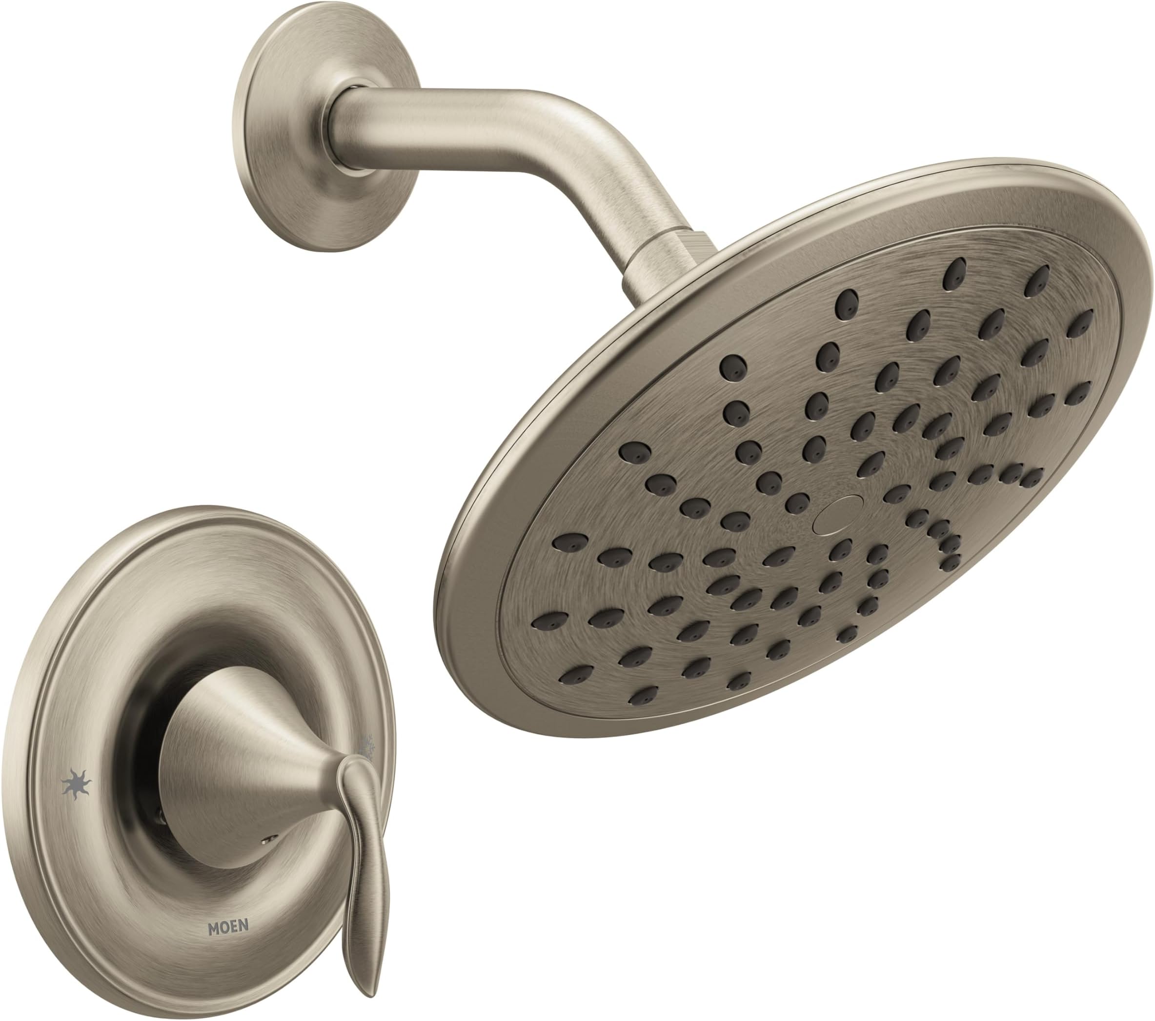 Moen T2232EPBN Eva Shower Only System with Rainshower Showerhead without Valve, Brushed Nickel