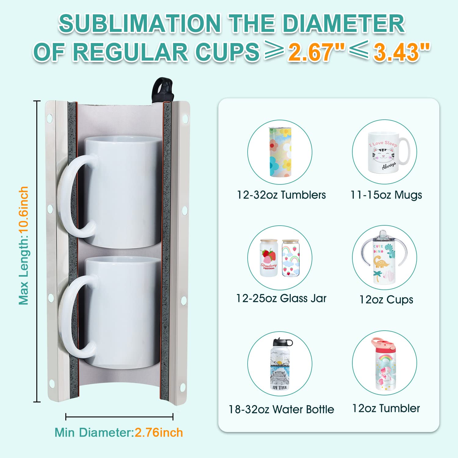 Realkant Automatic Tumbler Heat Press Machine, Auto Tumbler Press, Tumbler Heat Press 20-30 oz, Mug Press Cup Press Heat Press for Sublimation Blanks Skinny Straight Tumblers Glass 11-15OZ Mugs (Pink)