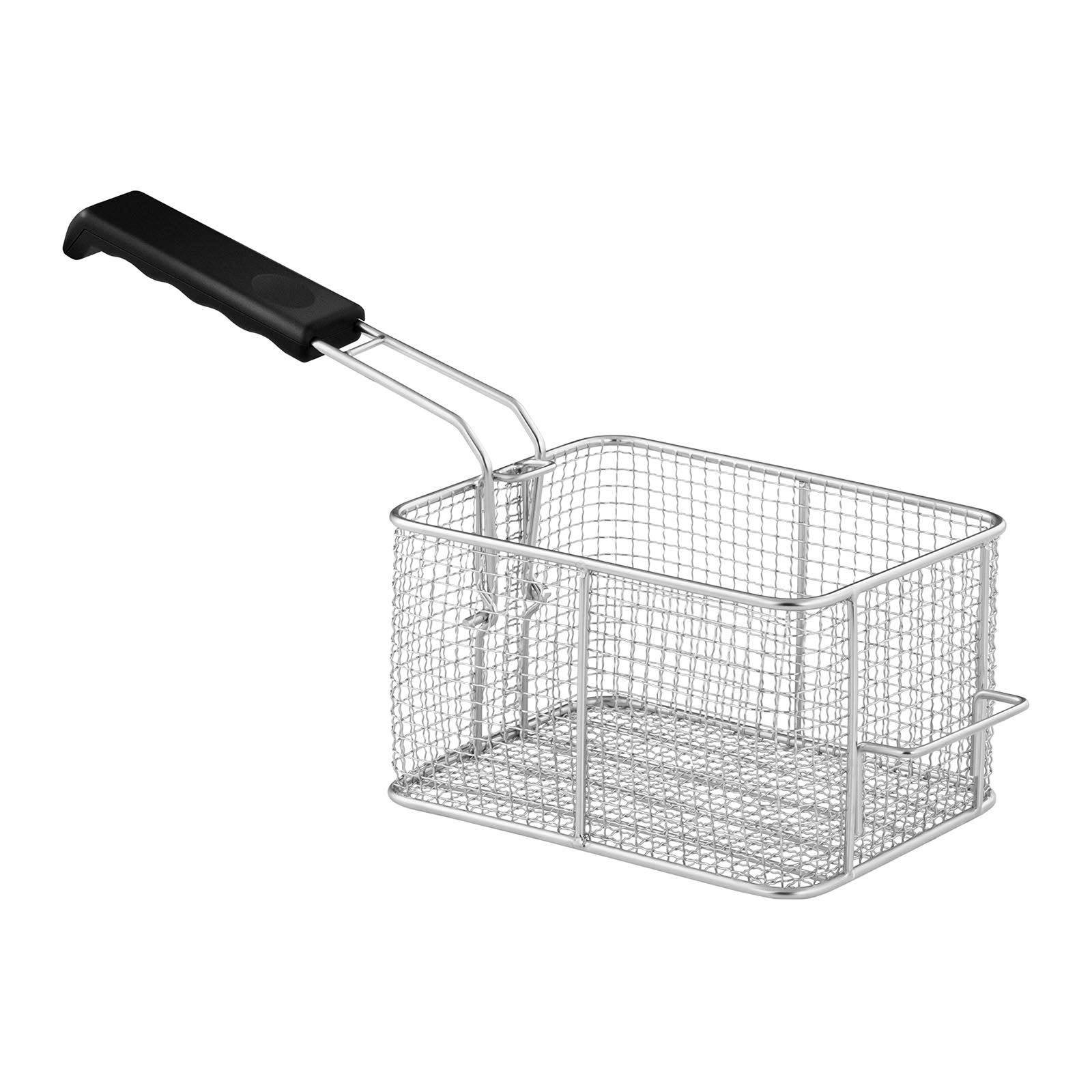 Royal Catering Friggitrice Professionale Friggitrice Elettrica Doppia RCEF 08DB (2 x 3.200 W, 2 x 8 L, Intervallo di temperatura: 50-200 °C, Zona fredda, Con coperchio)