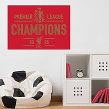 Liverpool FC Wall Sticker - Premier League Champions 2025 Wall Decal 60cm width x 45cm height