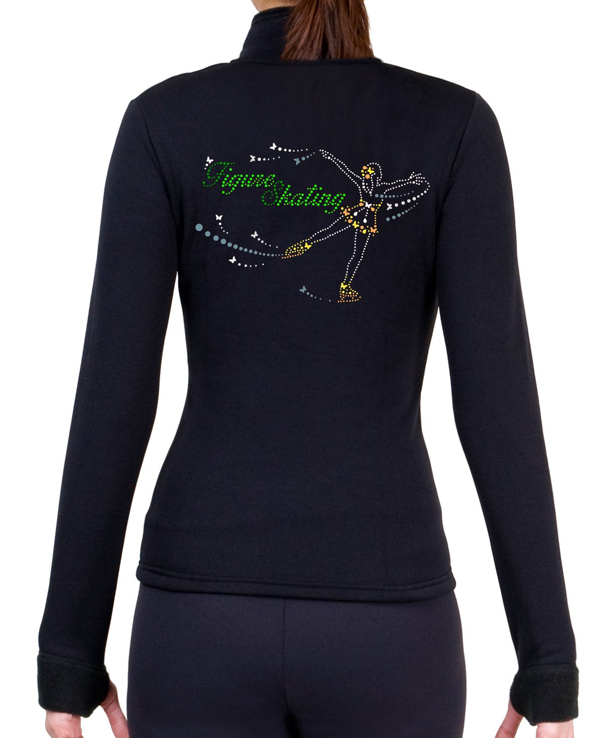 NY2 SPORTSWEAR Figure Skating Polartec Polar Fleece Jacket with Spangles JS106 - Child Sizes - (Child Small)