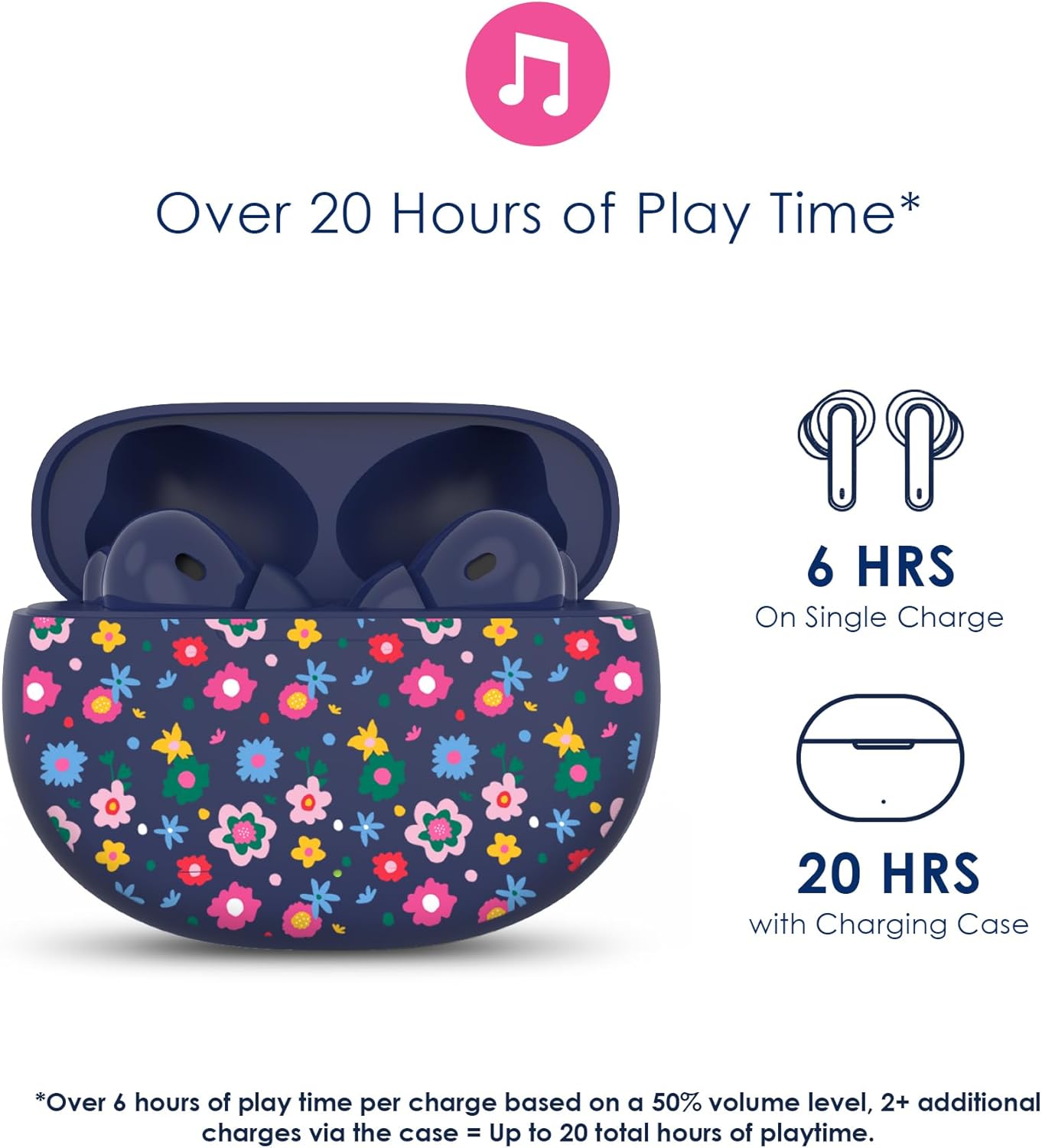 Graphic showing over 20 hours of playtime