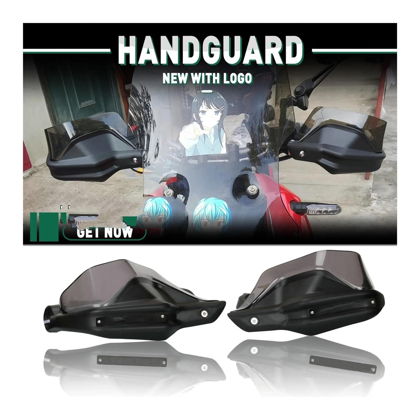 PUCIO Für Honda VFR 800 X 800X Crossrunner 2011-2023 Spezieller Handschutz Handguards Lenkerschutz Windschutzscheibe (Farbe : A, Size : Normalcy)