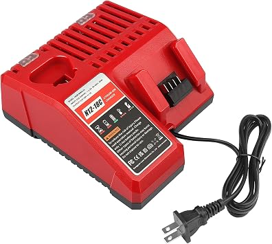 Battery Charger Replacement for m-12 Replacement for M-12 M-14 M-18 12V-18V Lithium Battery 48-11-2420 48-11-2440 48-11-1820 48-11-1840 48-11-1850 48-11-2401 48-11-1890 48-59-1812