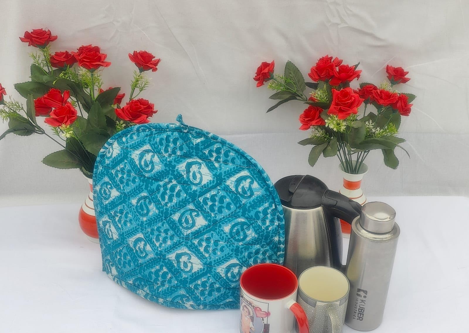 Hand Block Tea Cozy - Keep Tea Warm & Stylish -9 Hand Block Tea Cozy - Keep Tea Warm & Stylish -9