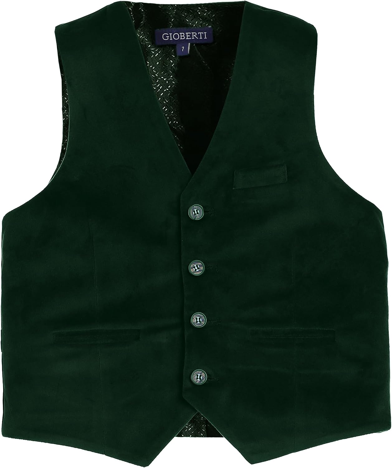 Gioberti Kids and Boys Velvet Formal Suit Vest
