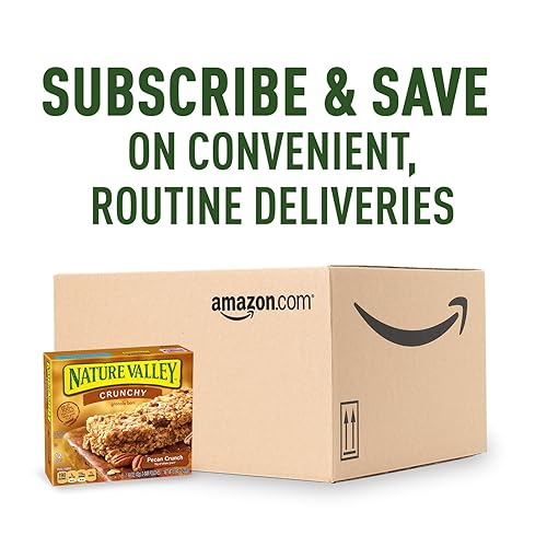 Vista 47 de Nature Valley Barras de granola crujiente, almendra tostada, 1.49 onzas, 6 unidades, 12 barras (paquete de 12)