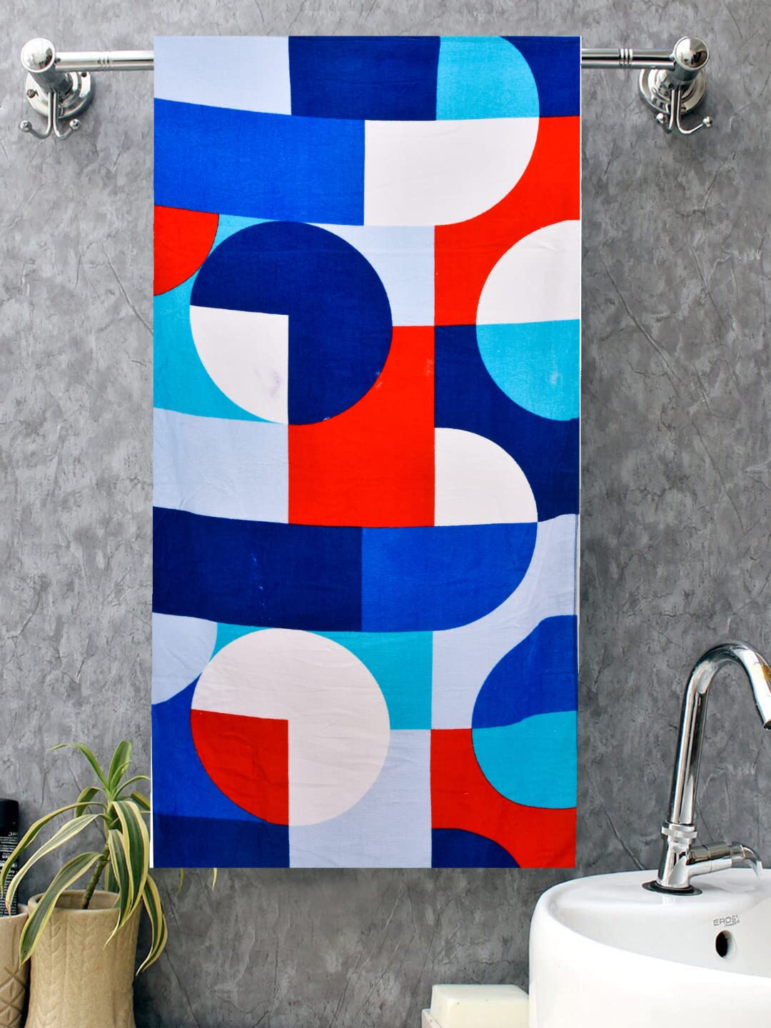 Cozy Furnish Sensational 100% Cotton Soft Bath Towel Single Piece, 500 GSM - Men and Women Bath Towel