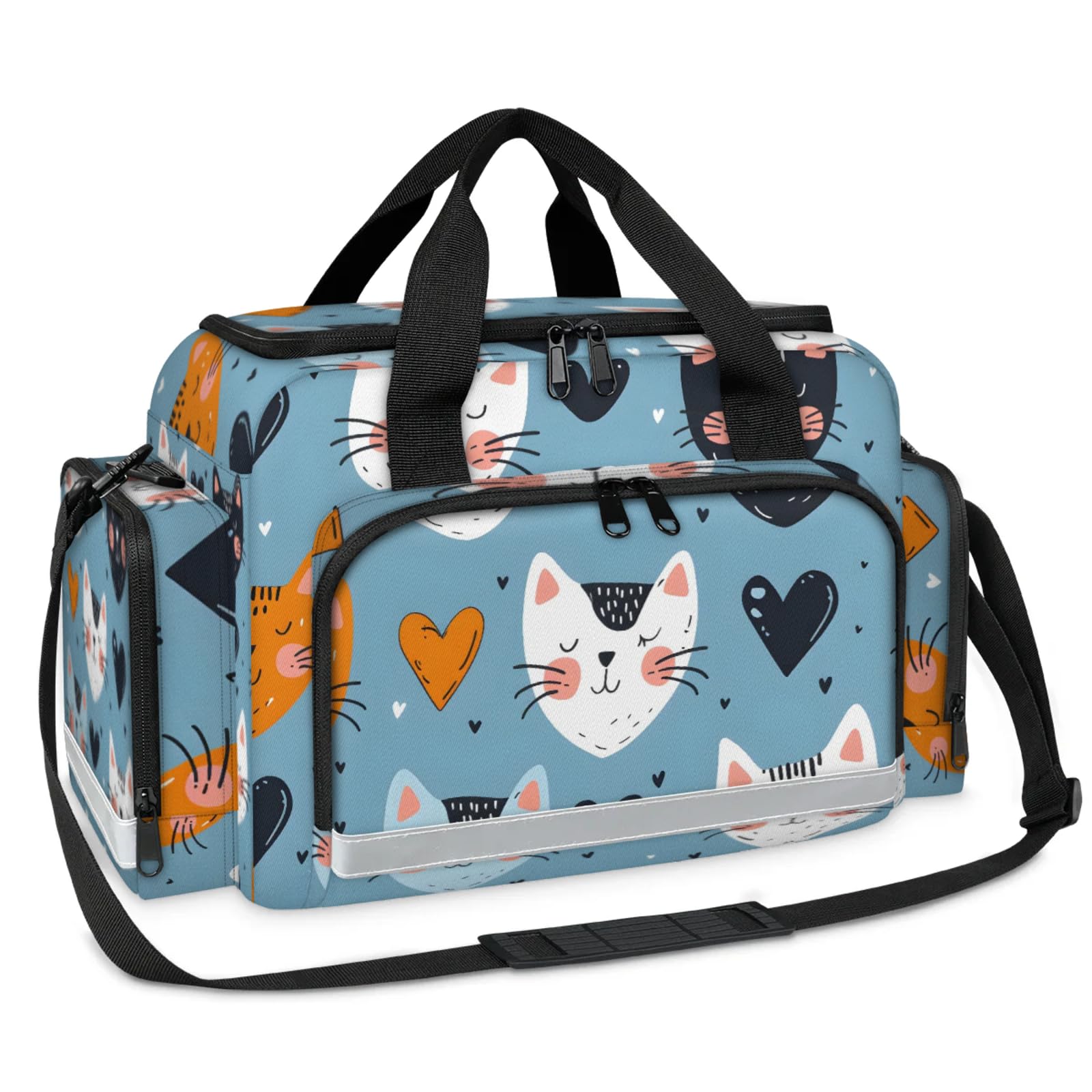 GzLeyigou First Aid Bags Empty, Sleepy Cats Emergency Bag First Aid Kit Multiple Compartment Kit Carrier On Call Trauma Bag For Paramedics Emergency Medical Supplies Kit