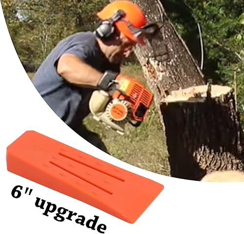 Miniatura 3 de Juego de cuñas de tala de 6 pulgadas para motosierra, cuña de corte de árbol de división de plástico ABS, herramientas de suministros de tala (6