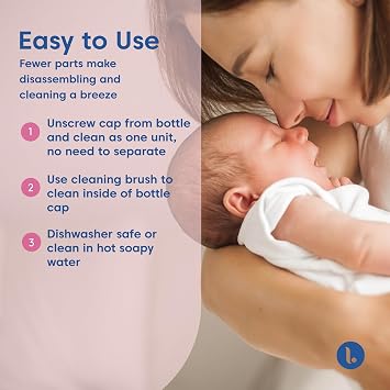 Limerick 4 oz Breast Milk Storage Bottles, BPA Free & Dishwasher Safe, Formula Storage Bottles, Open Neck for Easy Collection & Storage