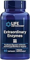 Vista 1 de Life Extension Extraordinary Enzymes, Digestive Health Support, Nutrient Absorption, Digestive enzymes, Non-GMO, 60 Capsules