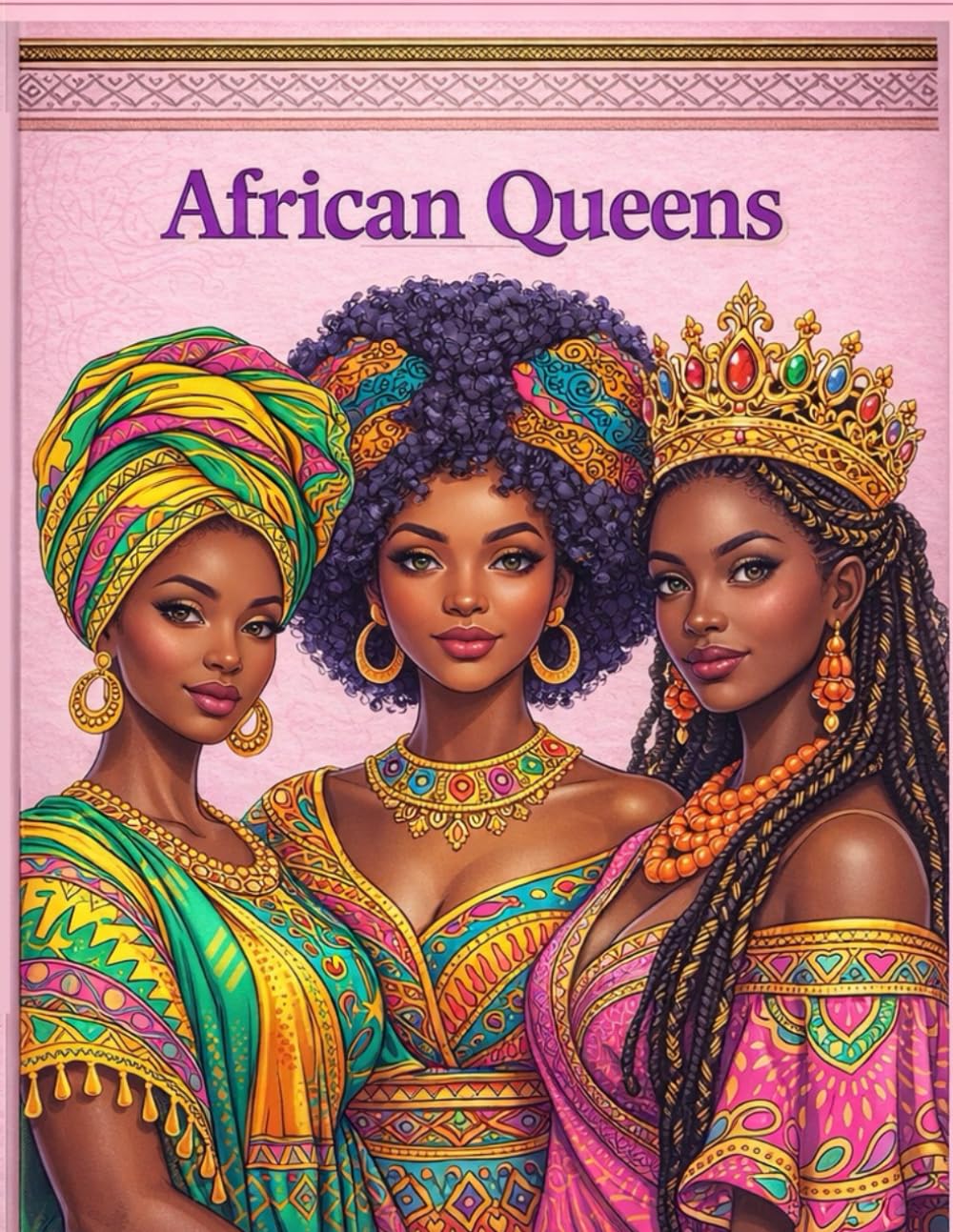 African Queens – Livre de coloriage: Art afro • 20 illustrations originales
