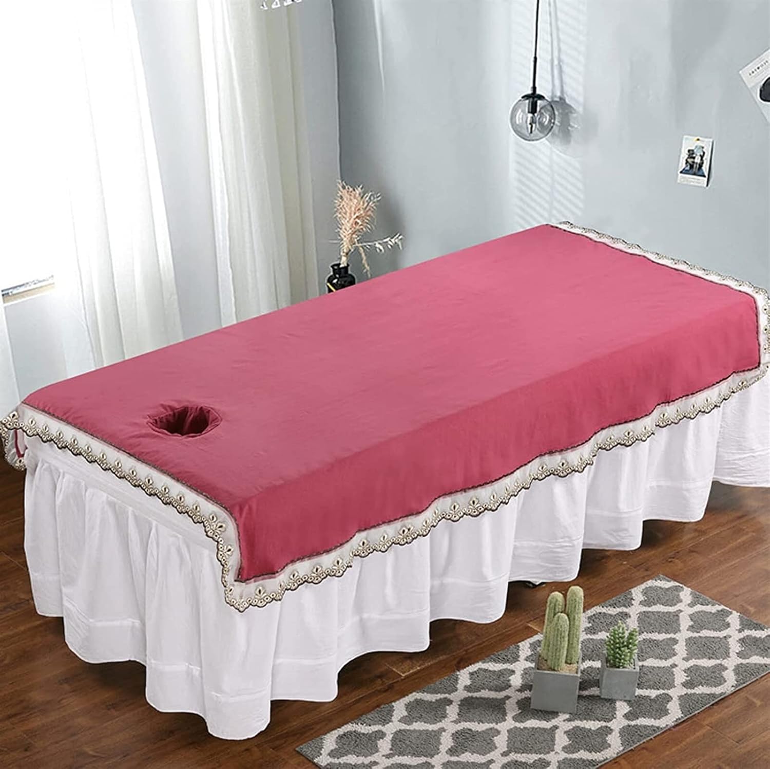 Massage Bed Cover with Face Hole, Bed Sheet Massage, Cosmetic Bed Sheet