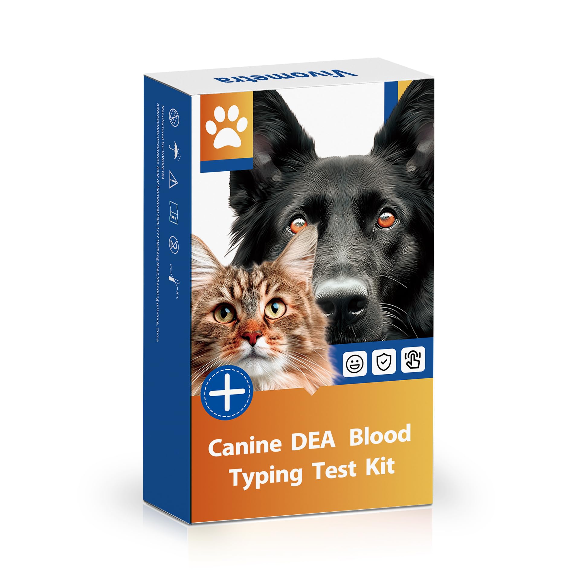 Canine Dog Blood Typing Test Kit for DEA1 Detection | At-Home Dog Blood Type Test with Free Stainless Steel ID Tag