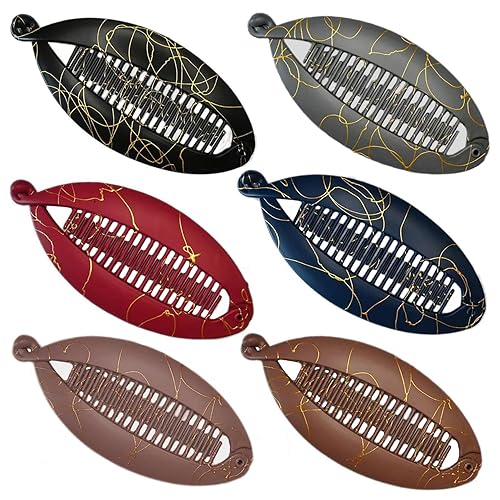 Pinzas para el pelo de plátano con cola de pez, pinzas de plátano francés, peines para mujeres y niñas, herramienta vintage para accesorios de