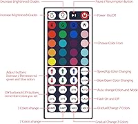 Vista 4 de LED Light Strip Remote Controller IR Remote Control Receiver Led Light Adapter Connector Set for Receiver RGB 5050 2835 3528 Strip Lights