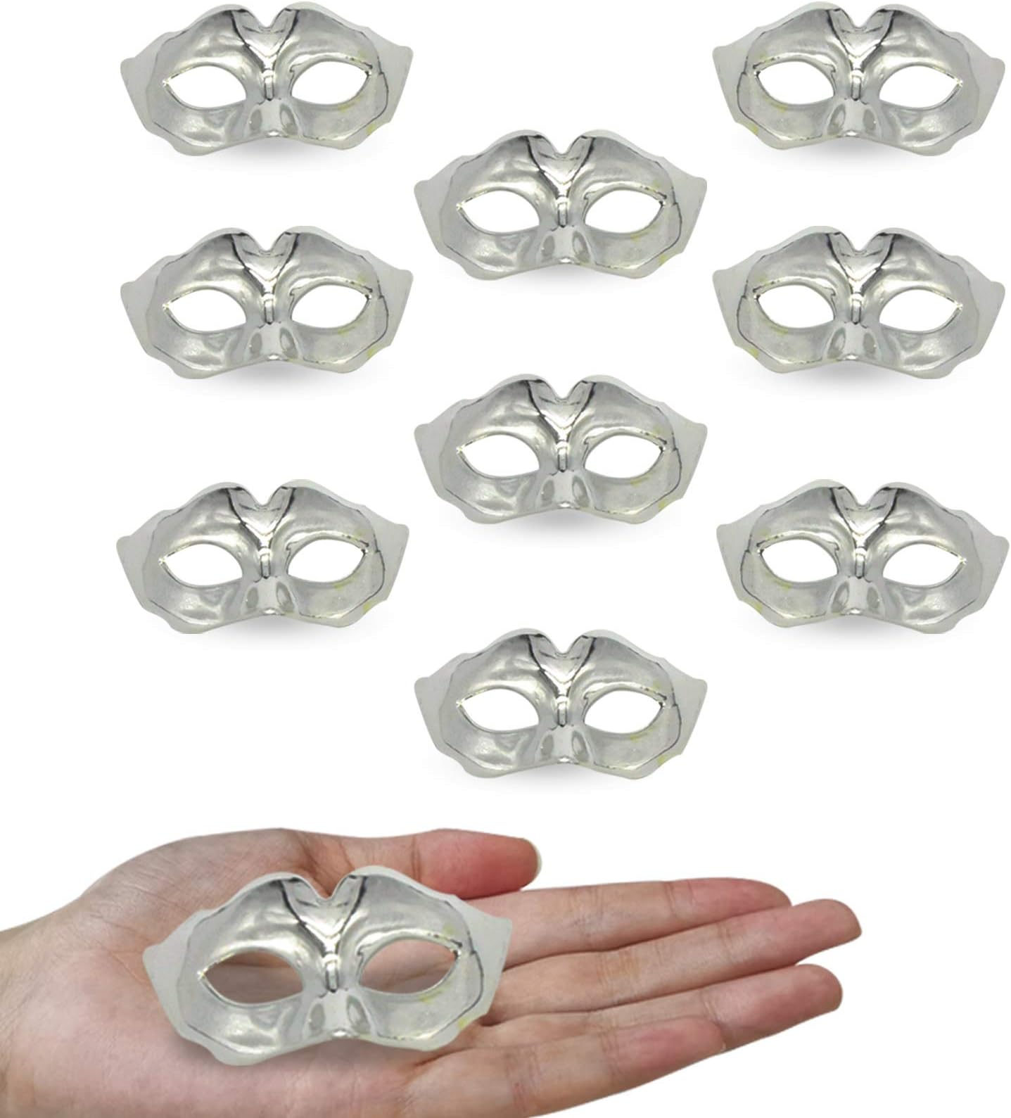 Mini Masquerade Mask Party Decoration - Yiseng 10pcs Set Supper Small Masks Mardi Gras Halloween Party Decor Novelty Gifts