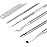 6-Pack Ingrown Toenail File and Lifters, Professional Surgical Stainless Steel Ingrown Toenail Removal Tool Kit, Manicure Treatment Pedicure Tools for Feet Under Nail Cleaner Correction Polish Pain