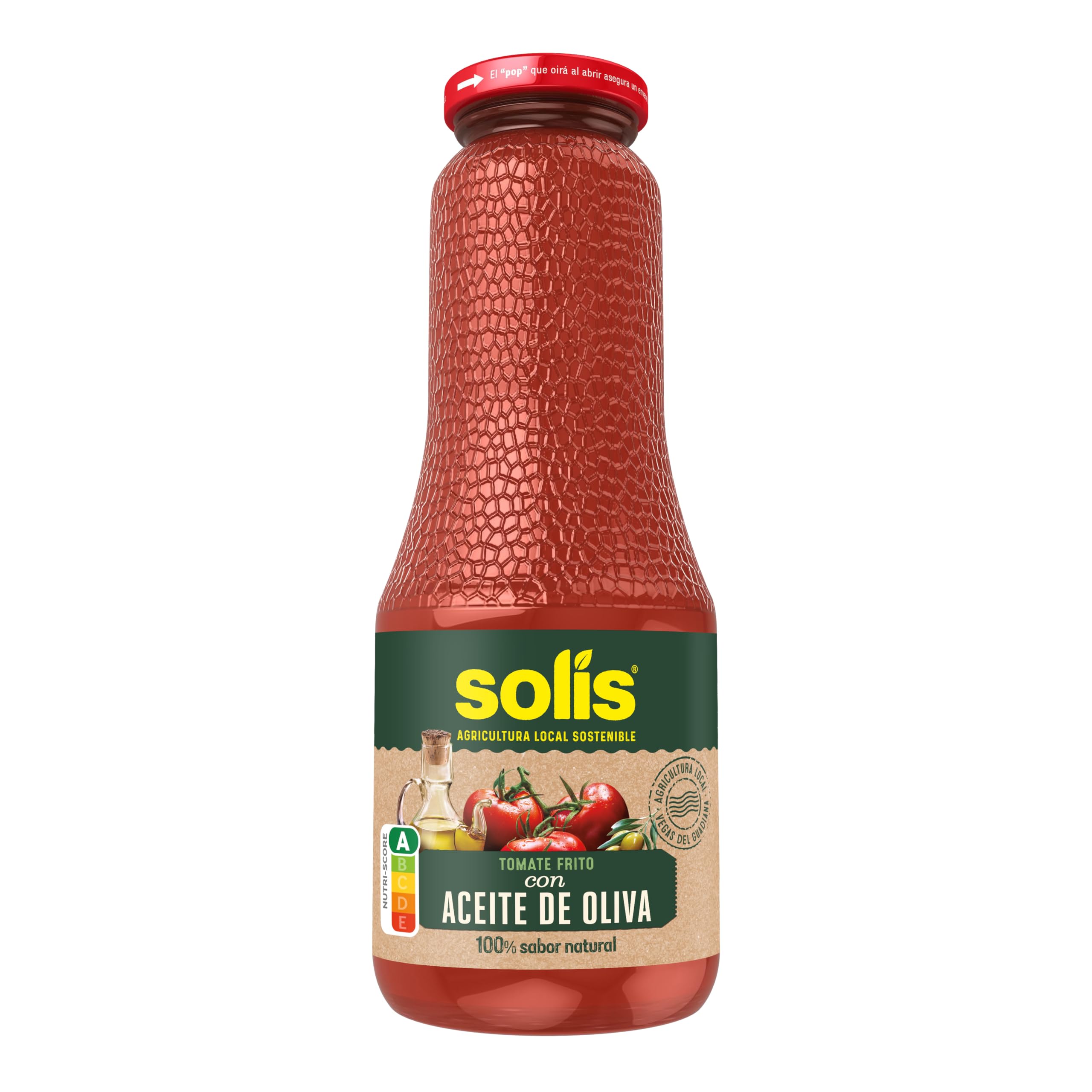 Solis Salsa de tomate FRASCO OLIVA 12 x 725 g