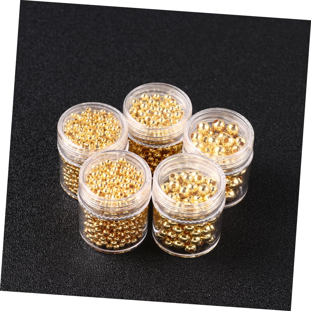 Amazon.co.jp: iplusmile 3個 5 アイロン ルース ビーズ ゴールド  