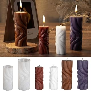 3D Candle Mould Silicone Casting Moulds DIY Scented Candle Handmade Candle Moulds Silicone Mould Home Decoration Candles Moulds Silicone Casting
