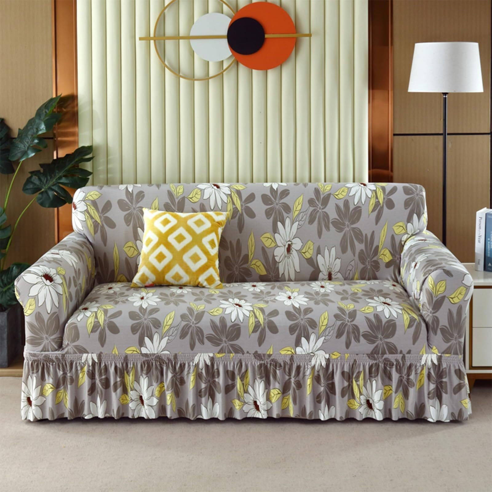 Housse de coussin pour canapé sectionnel facile à installer et lavable