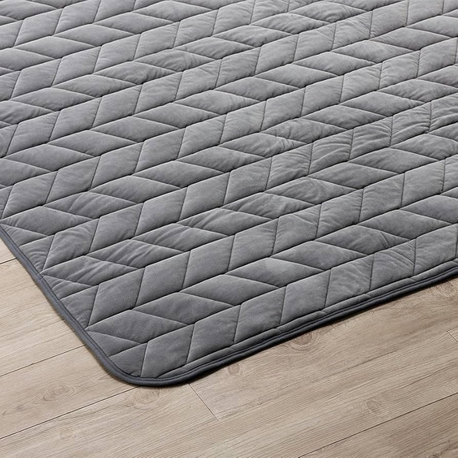 Amazon | カインズ(CAINZ) ずれにくい洗えるラグ Pitapa グレー