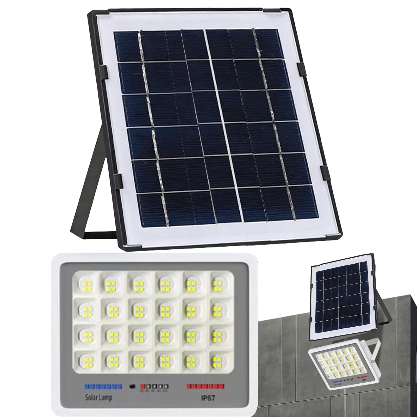 Luces solares para jardín y lámparas de exterior impermeables con sensor automático 8