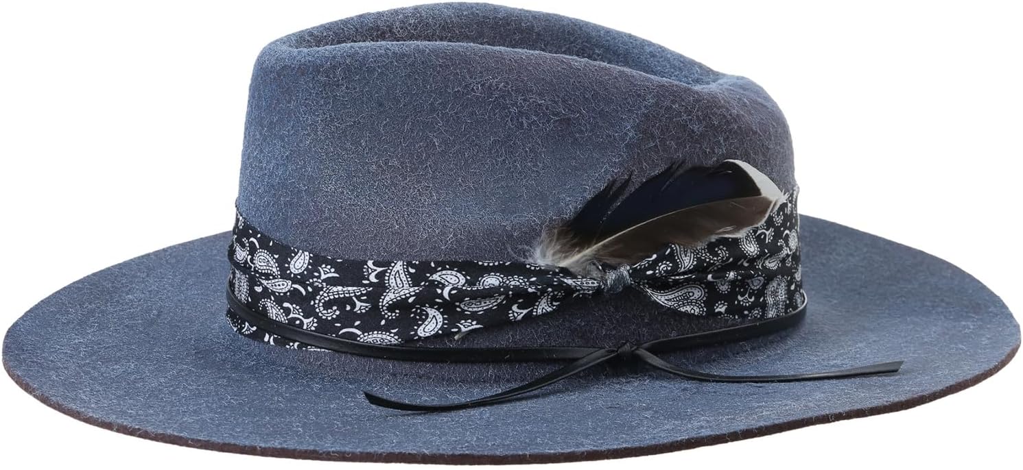 Distressed Ethnic Wool Hat with Distressed Detail Trendy and Comfortable for Men and Women Personalized and Stylish Hat