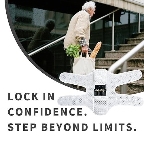 Miniatura 6 de Soporte de refuerzo de rodilla, soporte articular accionado por resorte para subir escaleras, asistencia en cuclillas para ancianos