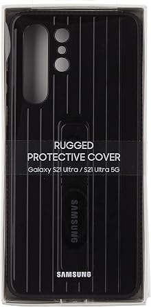 Samsung Galaxy S21 Ultra Case, Rugged Protective Cover - Black US Version