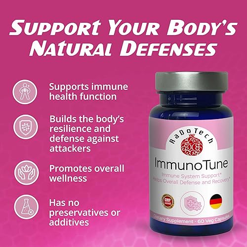 Miniatura 4 de RaDoTech ImmunoTune - Refuerzo de apoyo inmunológico, suplemento de apoyo inmunológico para resistencia y defensa corporal, fórmula totalmente
