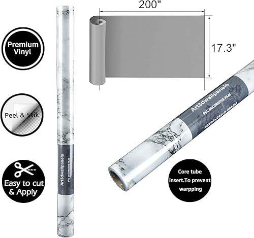 Miniatura 10 de Art3d Papel tapiz para despegar y pegar, mate (24 x 197 pulgadas)