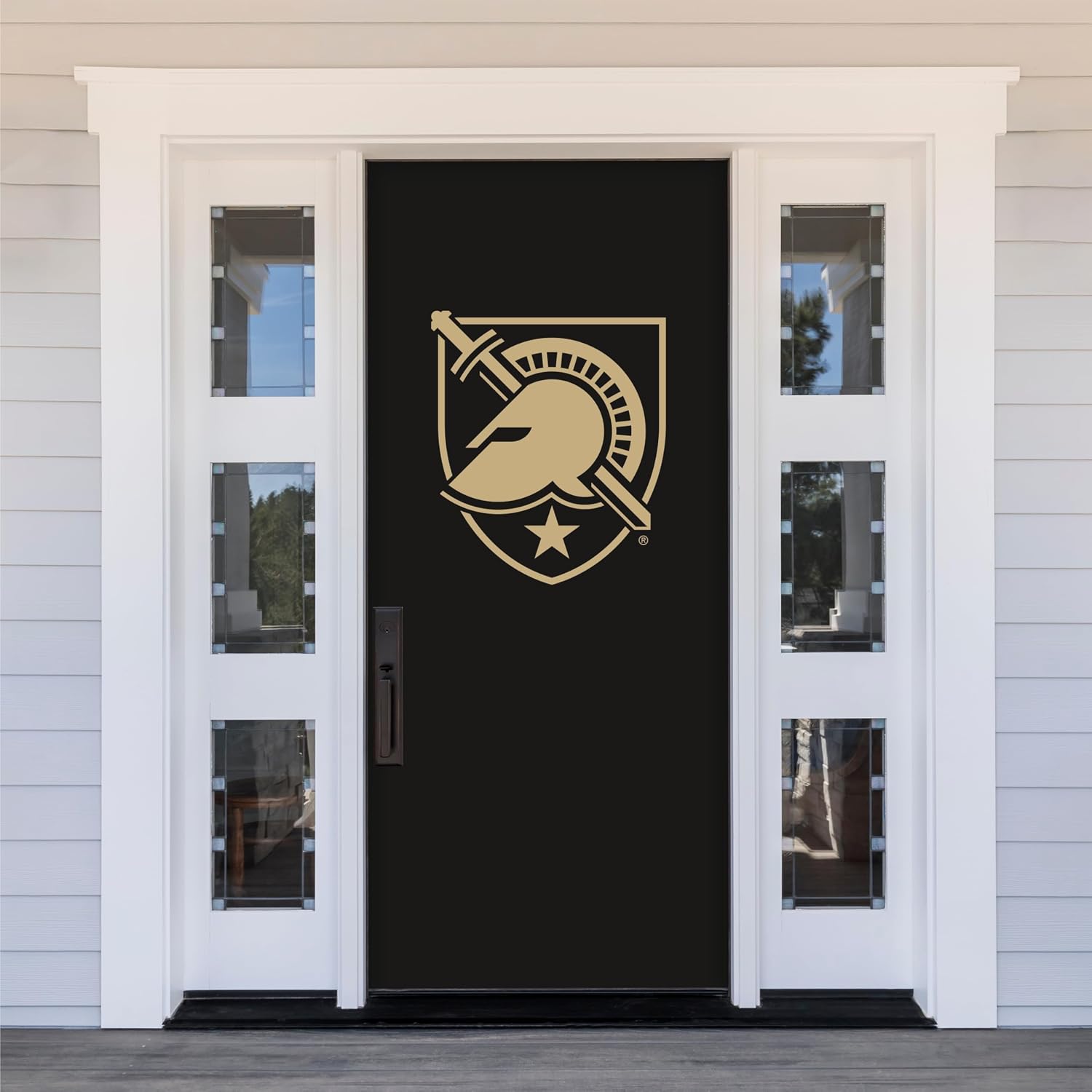 Army Black Knights College Sports Printed Front Door Banner - NCAA Licensed - Durable Vinyl - School Banner (Gold, Black) (36" x 80")