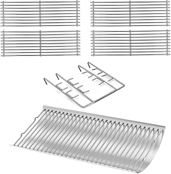 Shengyongh CC650514-Pack 03508 27 Inches Ash Pan Drip Pan and Grill Grates for Char-Griller 2121 2828 1224 2929 2222 2727 1324 E1224